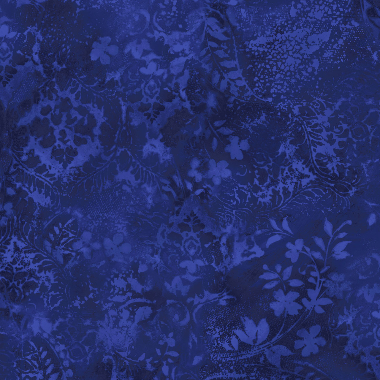 Vintage Damask 108" Backing Cobalt Maywood Studio