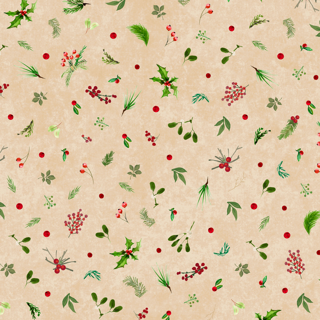 Winter Wreaths Cream Maywood Studio