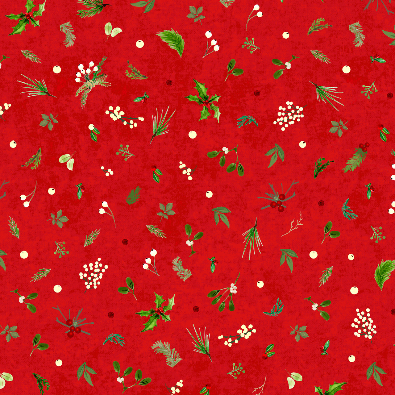 Winter Wreaths Red Maywood Studio
