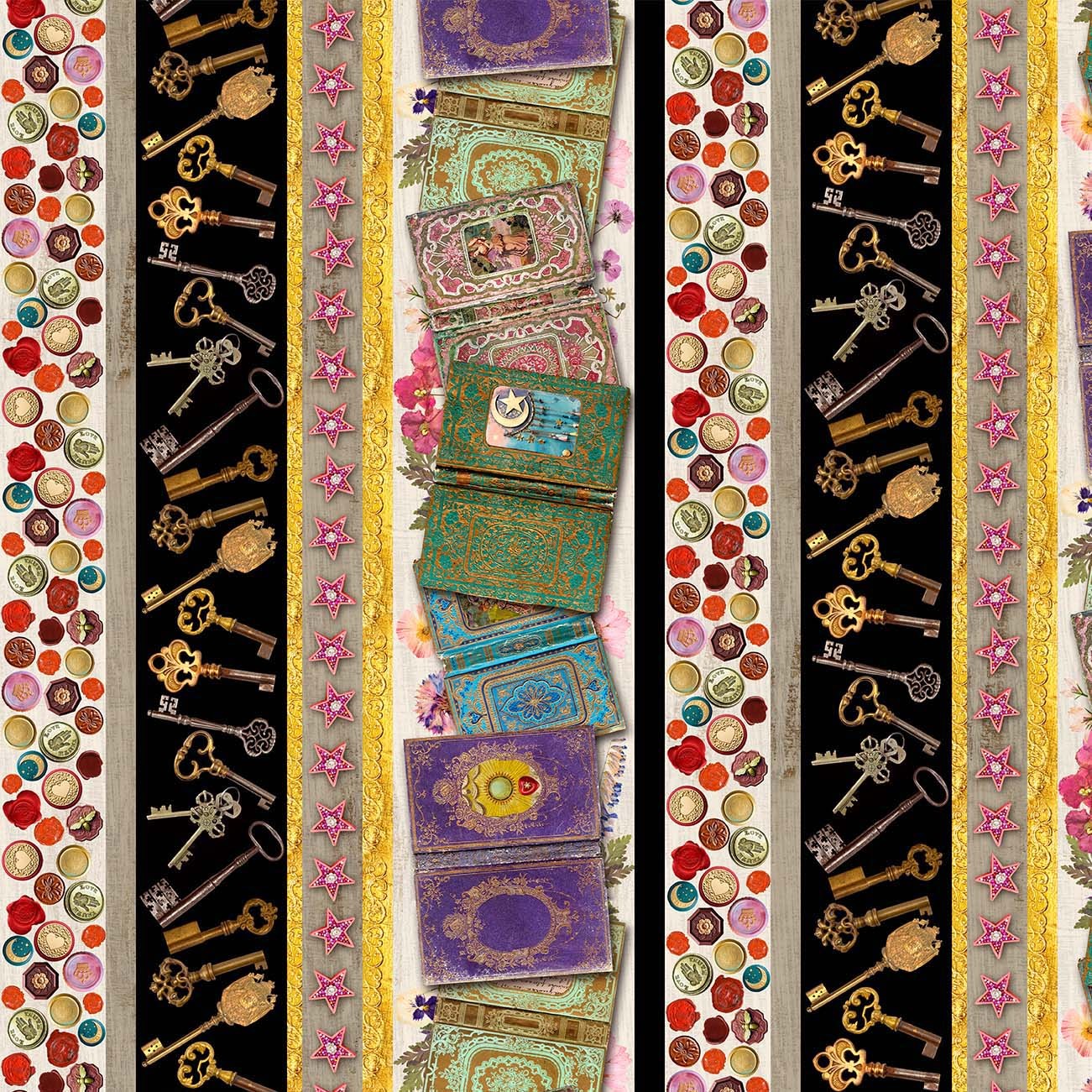 JUNK JOURNAL STRIPE