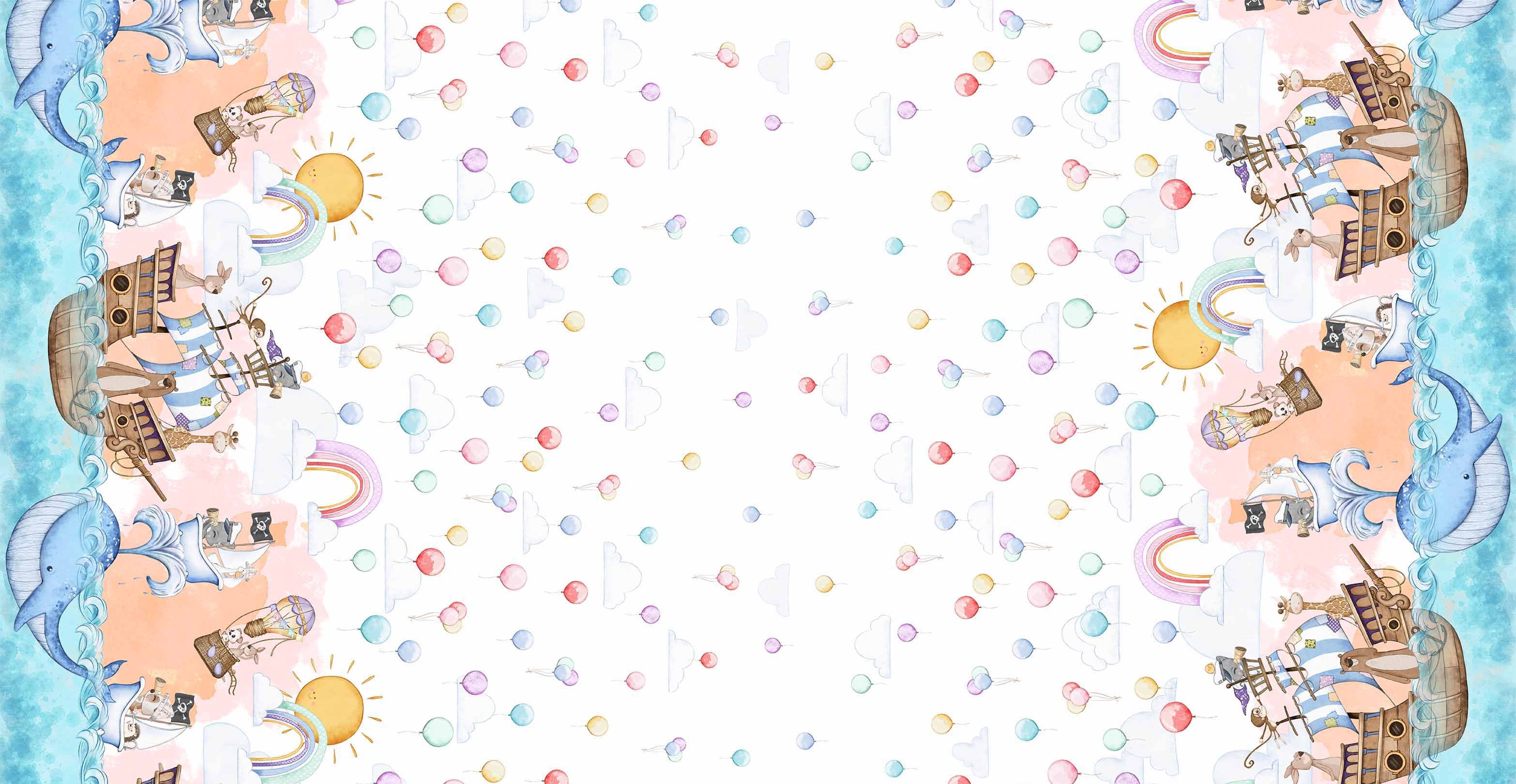 FANTA-SEA DOUBLE BORDER -15" REPEAT