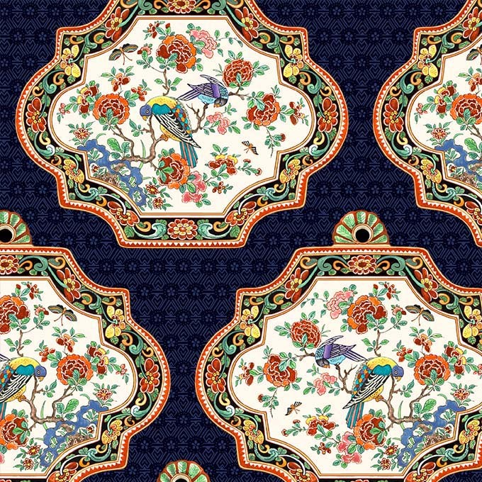 IMARI BIRD AND FLOWER