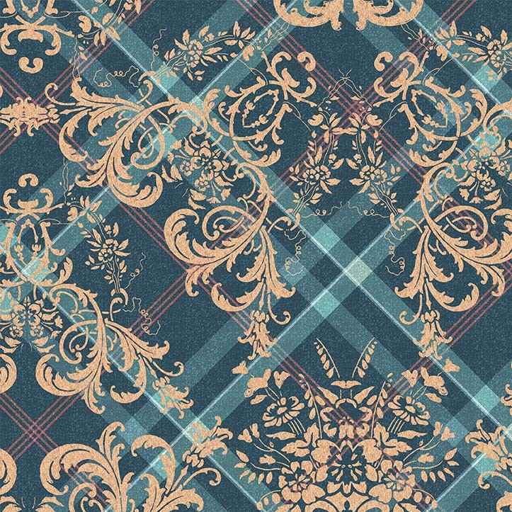 PLAID DAMASK