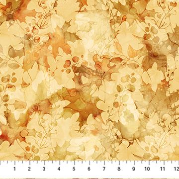Autumn Breeze Leaf Texture Ochre