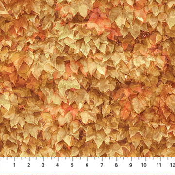 Autumn Breeze Layered Leaves Lt Rust
