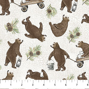 Bear Necessities Bear Toss Cream Multi