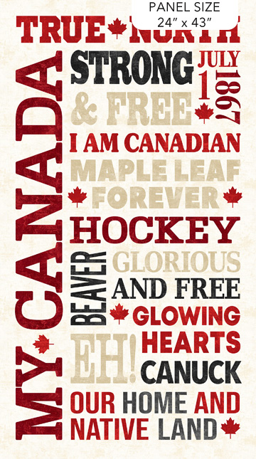 Canadian Classics 3 Word Panel Cream Multi
