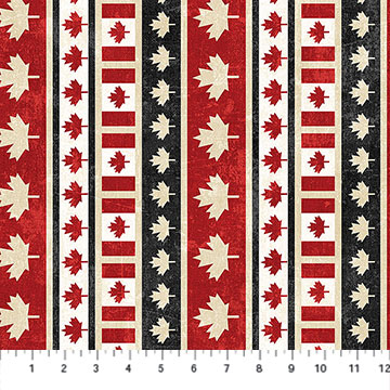 Canadian Classics 3 Leaf Stripe Red Multi