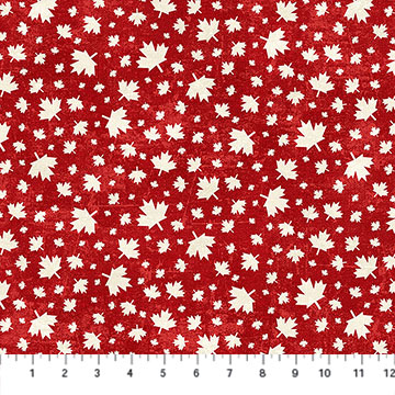 Canadian Classics 3 Med Leaf Toss Red Cream