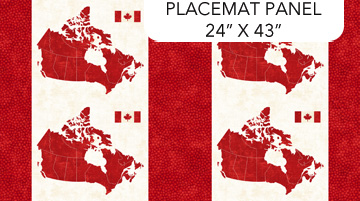 Canadian Classics 3 Placemats Cream Multi