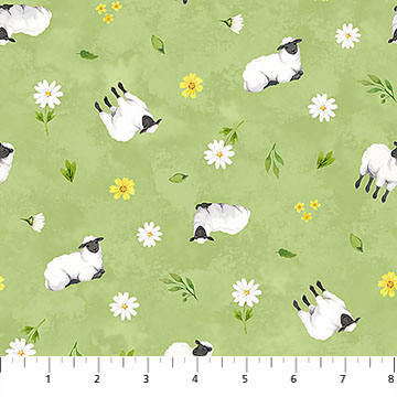 Counting Sheep Sheep Lt Green Multi