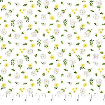 Counting Sheep Flower Toss White Multi