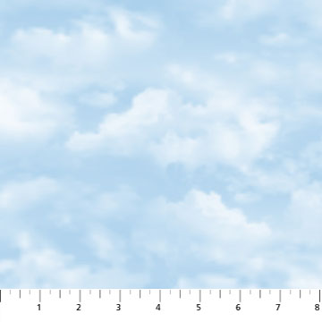 Counting Sheep Clouds Blue Multi