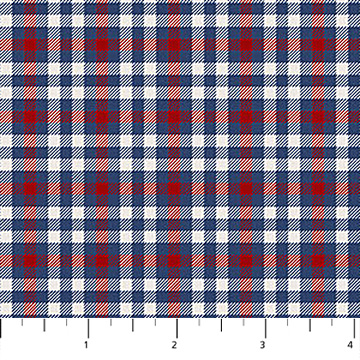 Cowboy Blues Small Check Cream Multi