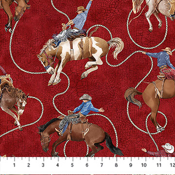Cowboy Blues Cowboys Red Multi