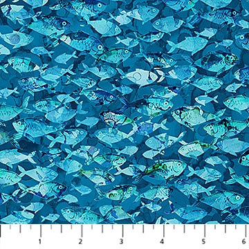 Deep Blue Fish Dk Blue Multi