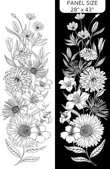 Ebony & Ivory Panel White