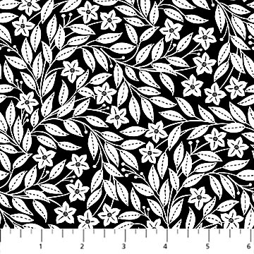 Ebony & Ivory Mini Leaf Black