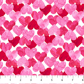 Forever Love Mid Heaerts White Multi