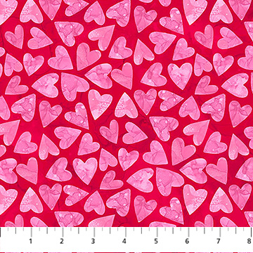 Forever Love Small Hearts Red Multi