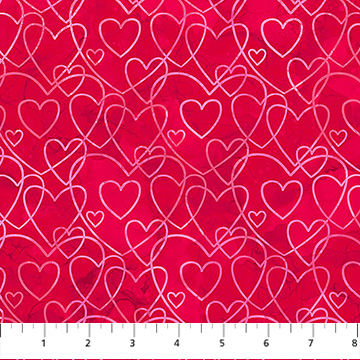 Forever Love Heart Texture Red
