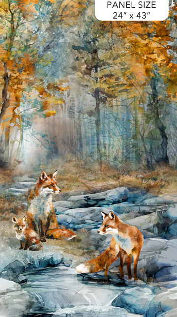 Fox Den Fox Den Panel Blue Multi