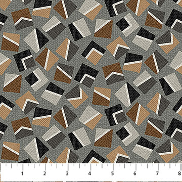 Haberdashery Lg Block  Toss Gray Multi