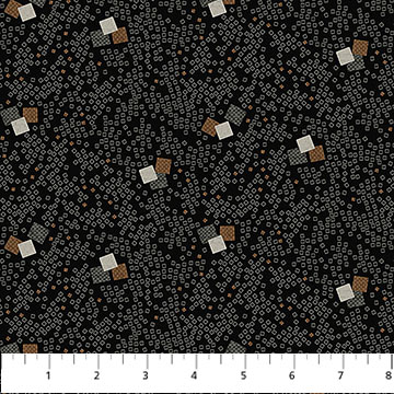 Haberdashery Mini Block Toss Charcoal Multi