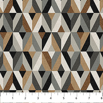 Haberdashery Diamonds Gray Multi