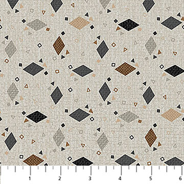Haberdashery Diamond Toss Light Gray Multi