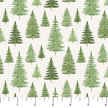 Happy Camper Trees Cream Multi
