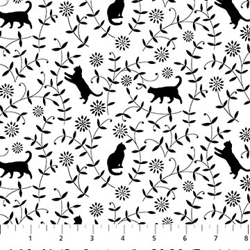 Hide And Seek B&W Cat Toss White/Black
