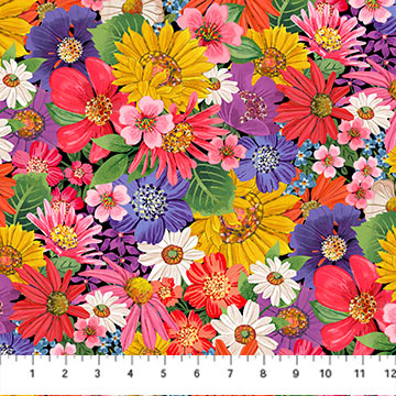 Hide And Seek Large Floral Red Multi