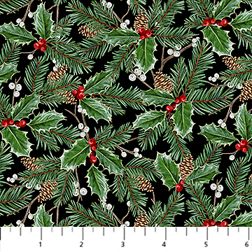 Highland Heart Large Holly Black Multi