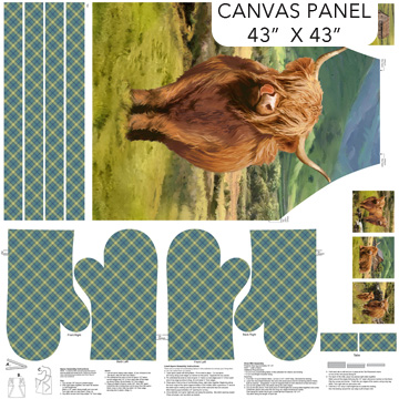 Highland Home Apron Panel Green Multi