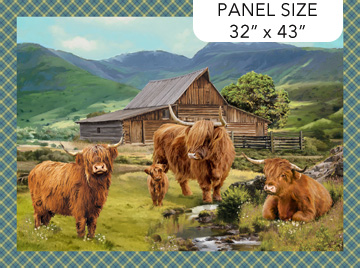 Highland Home Highland Panel Green Multi