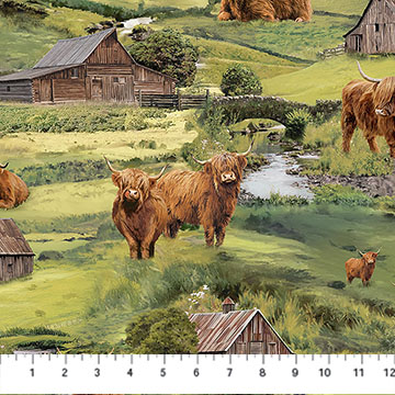 Highland Home Highland Scenic Green Multi