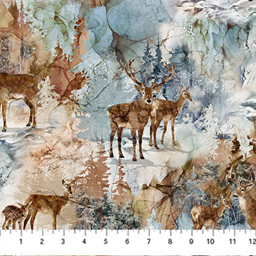 Highland View Deer White Multi
