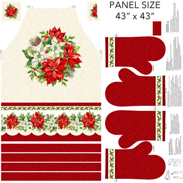 Holiday Joy Apron Panel Cream Multi