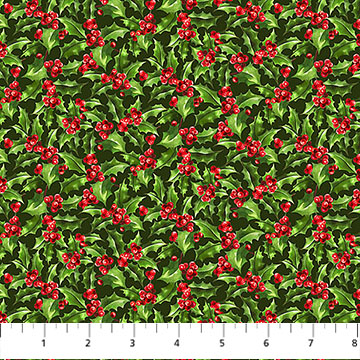 Holiday Joy Packed Holly Green Multi