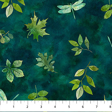 Luscious Leaves & Dragon Teal Multi