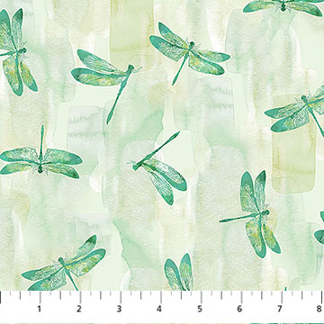Luscious Dragonflies Pale Green