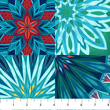 Nativity Ornament Blocks Lt Teal Multi