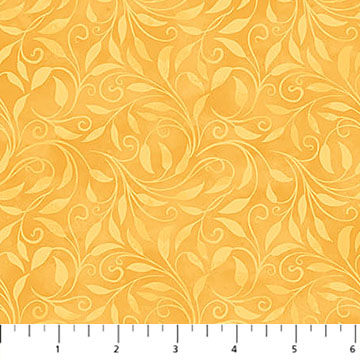 Nativity Leaf Scroll Yellow