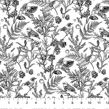 Nature's Sketchbook Meadowlark White/Black