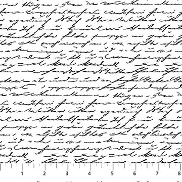 Nature's Sketchbook Script White/Black