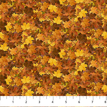 Naturescapes Autumn Woodland Packed Leaves Rust