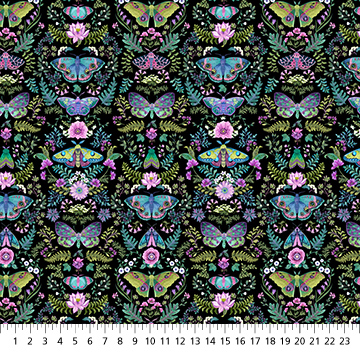 Nightshade Damask Black Multi