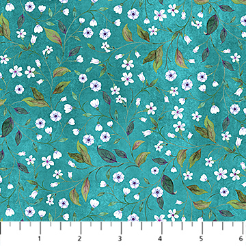 Nightshade Calico Teal Multi