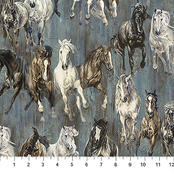 Pedigree Horses Charcoal Multi